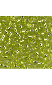 Miyuki rocailles Perlen 6/0 - Silverlined chartreuse 6-14 (6-143S)